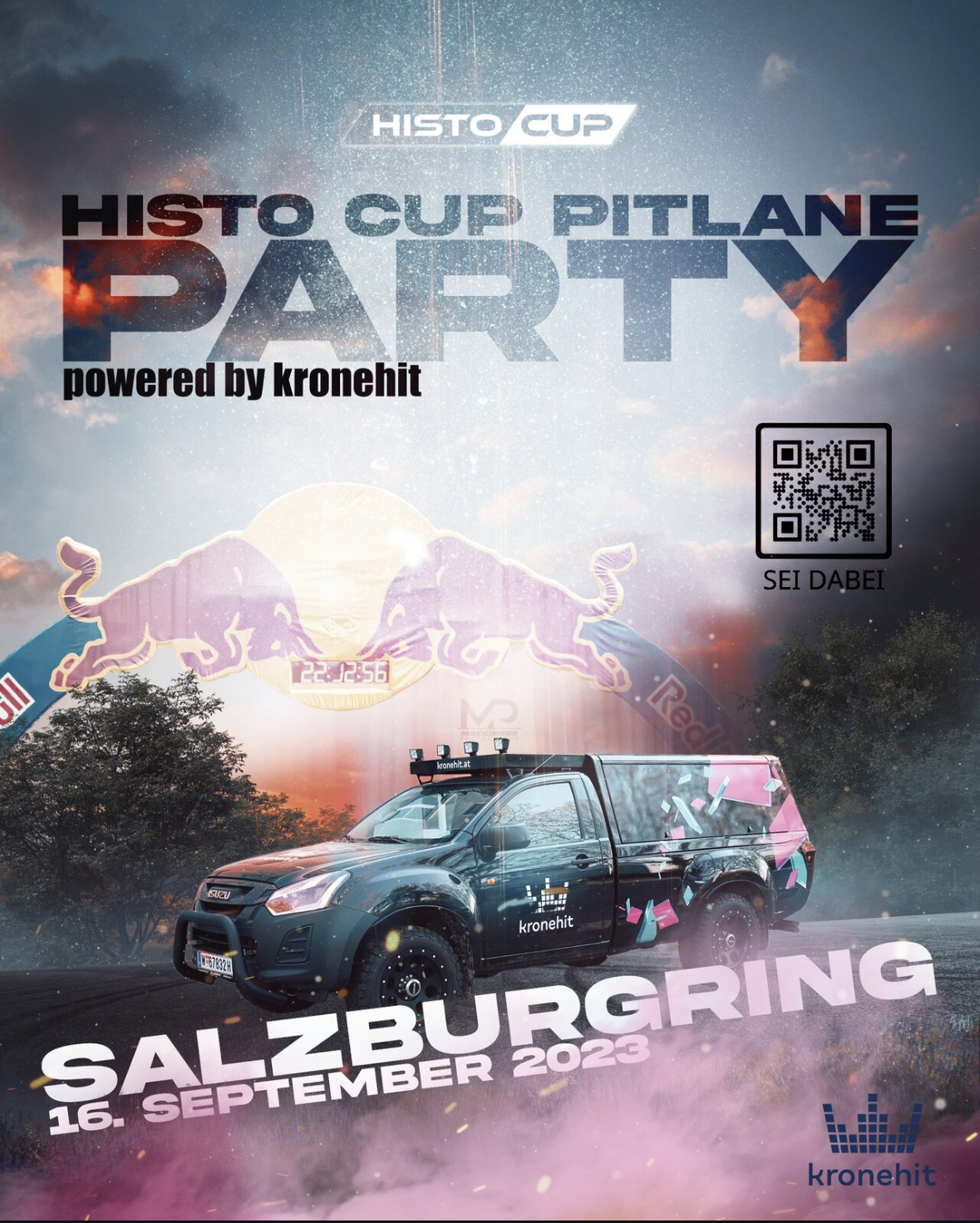 🎉 Feier mit uns bei der Histo Cup Pitlane Party, powered by kronehit! 🎉
