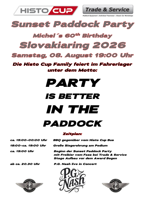 Sommerparty & Michels 60. Geburtstag am Samstag